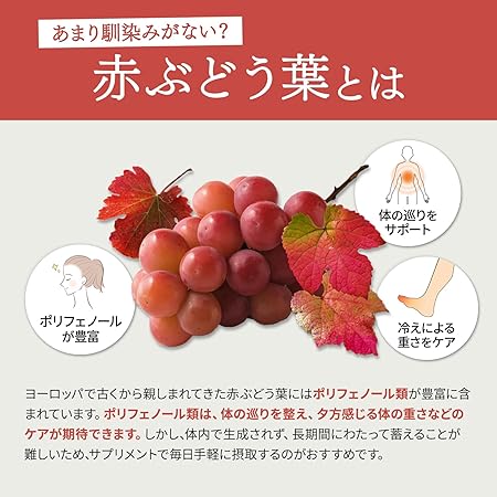 赤ぶどう葉スッキリ【約1か月分】